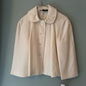 NWT Briggs New York Women’s Petite Size 6 Ivory Button up Blazer